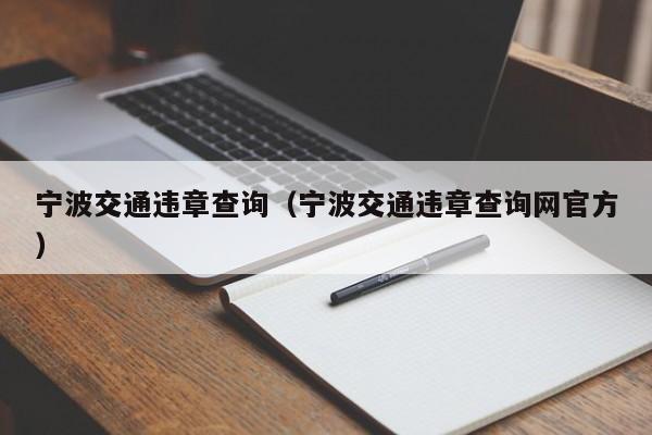 宁波交通违章查询（宁波交通违章查询网官方）